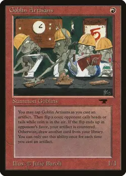 Goblin Artisans Antiquities LP MTG - Image 1