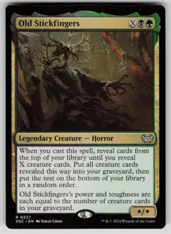 Old Stickfingers Rare Commander: Duskmourn: House of Horror 227 MTG NM 2024 - Image 1