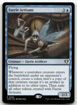 Faerie Artisans #92 (NM) Commander Masters CMM Magic MTG - Image 1