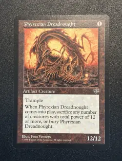 Wizards of the Coast MTG Phyrexian Dreadnought Mirage Rare Regular 12/12 ENG - Image 1