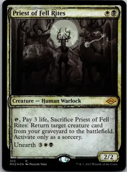 Priest of Fell Rites (Showcase) R Modern Horizons 2 372 NM Foil - Image 1