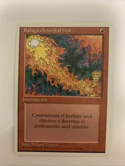MTG NM Rafaga Elemental Roja Red Elemental Blast 4th Edition Free Shipping - Image 1
