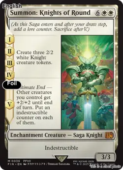 Summon: Knights of Round EN [FIN - 36] - NM [Foil] TCG MTG - Image 1