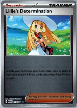 Pokemon Card - Lillie's Determination Mega Evolution 119/132 Reverse Holo NM - Image 1