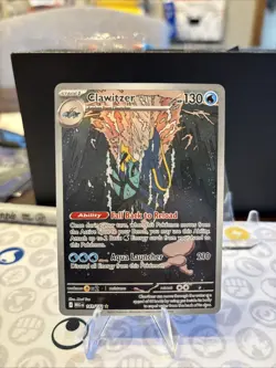 Clawitzer Holo Illustration Rare ME01: Mega Evolution 141/132 NM Pokemon TCG - Image 1
