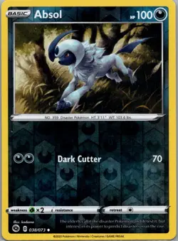 Pokemon TCG Absol 38/73 Champions Path Rev Holo LP [PBL9BV] - Image 1
