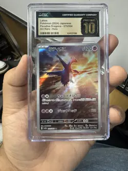 Latios 070/064 AR CGC 10 Pristine Paradise Dragona sv7a Pokemon TCG Card - Image 1