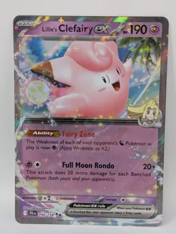 Lillie's Clefairy ex 056/159 Sv09: Journey Together Holo Double Rare NM Pokemon - Image 1