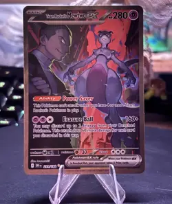 Team Rocket's Mewtwo ex 231/182 Sv10 Destined Rivals Holo SIR English - Image 1