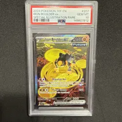 PSA 10 Iron Boulder ex Pokemon Temporal Forces Special Illustration Rare 207 - Image 1