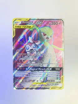 Pokemon Gardevoir & Sylveon GX TAG TEAM Full Art Holo 204/214 260 HP English - Image 3
