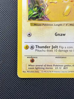 Pokemon TCG Pikachu 58/102 Base Set (Shadowless Yellow Cheek) LP - Image 3