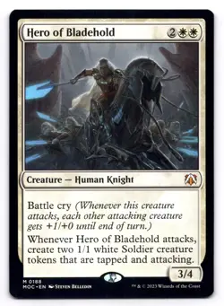 Hero of Bladehold NM Commander: March of the Machine 188 MTG Magic Regular - Image 1