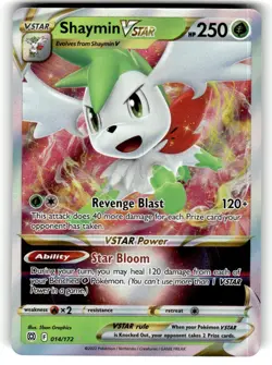 2022 Pokemon Sword & Shield - Brilliant Stars Shaymin VSTAR #14/172 - Image 1