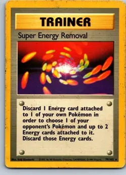 SUPER ENERGY REMOVAL 79/102 BASE SET UNLIMITED POKEMON - Image 1