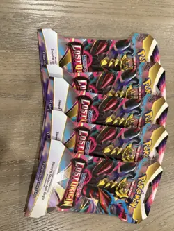 5 Packs Pokemon Lost Origin Sleeved Booster Pack Lot All Giratina Art - TCG - Image 1