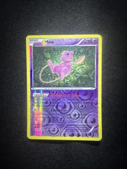 Pokemon XY Fates Collide Mew 29/124 Rev Reverse Holo *HEAVILY PLAYED* - Image 1