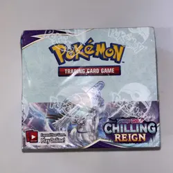 Pokemon Sword & Shield Chilling Reign Booster Box Sealed New Dent On Top/corner 820650818462 - Image 1