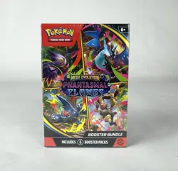 Pokemon TCG Mega Evolution Phantasmal Flames Booster Bundle Sealed 6 Packs - Image 1