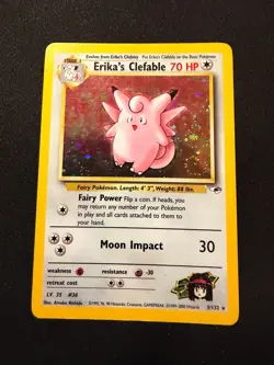 Pokemon Gym Heroes #003/132 Erika's Clefable with SWIRL 🌀 - Image 1