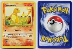 CHARMANDER 46/102 COMMON BASE SET UNLIMITED POKEMON NM - Image 3