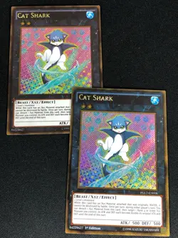 YUGIOH CAT SHARK PGL2-EN016 1ST GOLD X2 (NM) - Image 1