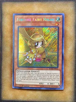 Yugioh Fortune Fairy Hikari BLHR-EN014 Secret Rare 1st Ed NM - Image 1