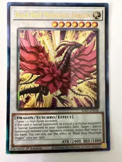 Yugioh - Black Rose Moonlight Dragon - Ultimate - 1st - RA03-EN038 - NM - Image 1
