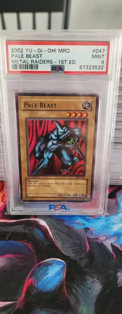 2002 YU-GI-OH! METAL RAIDERS MRD-047 PALE BEAST Bundled 1st Edition - PSA 9 - Image 1