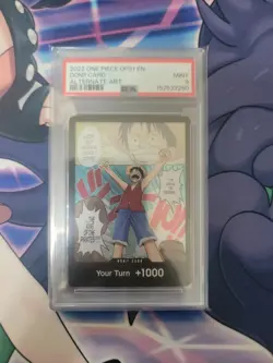 2022 ONE PIECE OP01-ROMANCE DAWN ALTERNATE ART DON!! CARD PSA 9 - Image 1