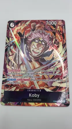 Bandai One Piece Card Game Koby EB04-044 SR Alt Art Foil 7000 - Image 2