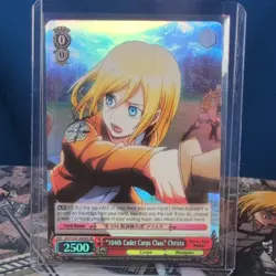 Weiss Schwarz Attack on Titan "104th Cadet Corps Class" Christa Foil (SR) EN - Image 1