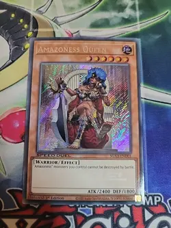 YuGiOh Amazoness Queen SGX3-END01 Speed Duel Secret Rare 1st Edition - Image 1