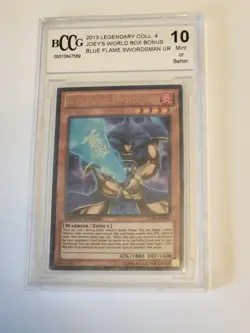 Blue Flame Swordsman LC04-EN001 Ultra Rare Limited Ed YuGiOh Card BCCG 10 Graded - Image 1