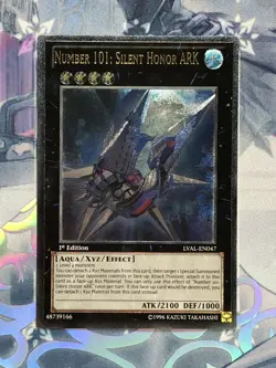 LVAL-EN047 Number 101: Silent Honor ARK Ultimate Rare 1st Edition VLP YuGiOh TCG - Image 1