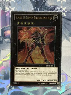 ORCS-EN042 Number 12: Crimson Shadow Armor Ninja Ulti Rare UNL Ed VLP YuGiOh TCG - Image 1