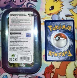 Prismatic Evolutions Jolteon Mini Tin Sealed W/ Jolteon Cosmo Holo Promo Card - Image 2