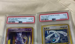 PSA 5 Lugia and PSA 6 Team Rocket’s Mewtwo Pokemon Card - Image 2