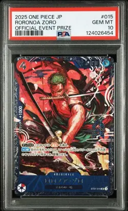 PSA 10 Roronoa Zoro ST21-015 Flagship Battle 2025 Event Prize ONE PIECE Card JP - Image 1