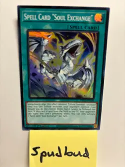 Spell Card "Soul Exchange" Super Rare INFO-EN100 NM 1st Edition Yu-Gi-Oh! - Image 1