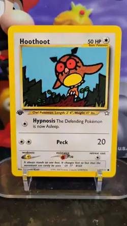 HOOTHOOT Neo Genesis Set POKEMON Non-Holo 1st Edition 2000 Trading Card 60/111 - Image 1