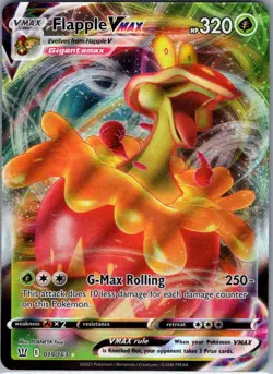 Flapple VMAX 019/163 SWSH05: Battle Styles - Pokemon Card - NM - Image 1
