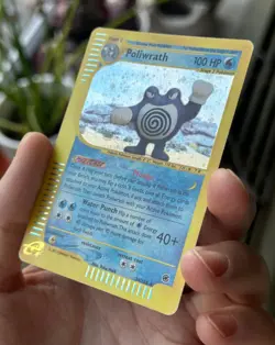 POLIWRATH 24/165 Expedition HOLO rare E-Reader Pokemon TCG card MP - Image 4