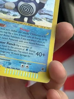 POLIWRATH 24/165 Expedition HOLO rare E-Reader Pokemon TCG card MP - Image 5