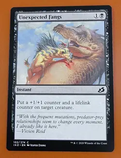 1x Unexpected Fangs | Ikoria Lair of Behemoths | MTG Magic Cards - Image 3