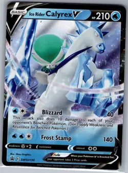 Ice Rider Calyrex V SWSH130 SWSH: Sword & Shield Promo Cards - Pokemon Card - NM - Image 1