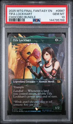 PSA 10 MTG FINAL FANTASY 0567 TIFA LOCKHART CHOCOBO TRACKS - Image 1