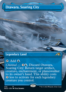 [1x] Otawara, Soaring City - Borderless Near Mint, English NEO Extras MTG Magic - Image 1