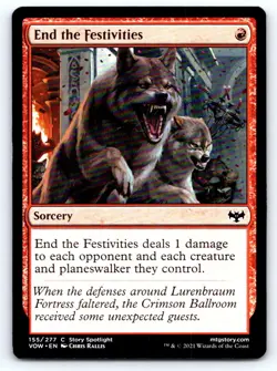 End the Festivities 155 Common Innistrad: Crimson Vow Magic: The Gathering NM - Image 1