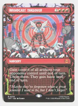 Broadcast Takeover (Showcase) 0234 TMNT Magic: The Gathering - Image 1